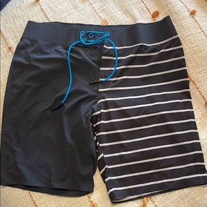 Lululemon Athletica Black and White Board Shorts